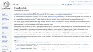 
                            8. Bragg Institute - Wikipedia