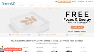 
                            3. BrainMD Health | Dr. Daniel Amen's Brain Supplements