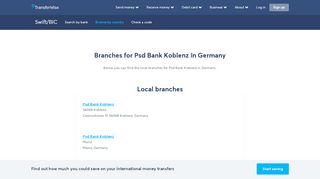 
                            7. Branches for Psd Bank Koblenz in Germany - TransferWise