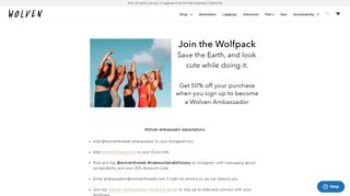 
                            2. Brand Ambassador Sign Up – Wolven