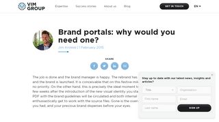 
                            1. Brand portals: why would you need one? • VIM Group