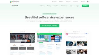 
                            2. Branded customer support portals - Freshdesk