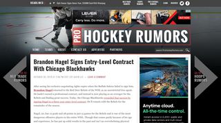 
                            8. Brandon Hagel Signs Entry-Level Contract With Chicago ...