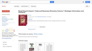 
                            7. Brazil Export-Import, Trade and Business Directory Volume 1 ...