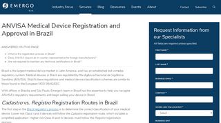 
                            5. Brazil Medical Device Approval & ANVISA Registration