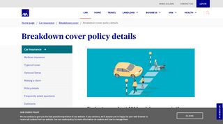 
                            1. Breakdown cover policy details | Car Insurance | AXA UK