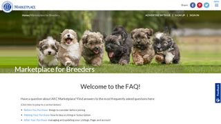 
                            7. Breeders FAQ - AKC Marketplace - American Kennel Club