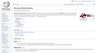 
                            4. Bremer Straßenbahn - Wikipedia