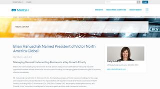 
                            9. Brian Hanuschak Named President of Victor North America Global