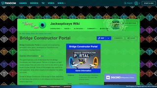 
                            8. Bridge Constructor Portal | Jacksepticeye Wiki | FANDOM powered by ...