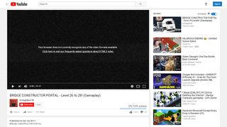 
                            5. BRIDGE CONSTRUCTOR PORTAL - Level 26 to 28! (Gameplay ...