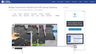 
                            6. Bridge Constructor Portal Level 48 Convoy Solution ~ Doors Geek