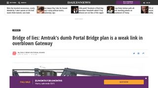 
                            8. Bridge of lies: Amtrak's dumb Portal Bridge plan is a weak link in ...