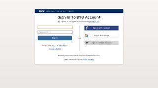 
                            6. Brigham Young University Sign-in Service