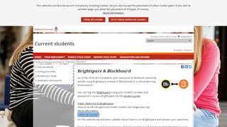 
                            2. Brightspace & Blackboard - Current students