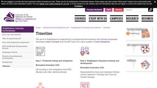 
                            6. Brightspace Learning Environment - Timeline