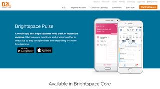 
                            3. Brightspace Pulse Mobile App for Students | D2L