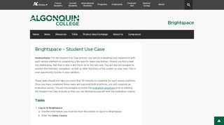 
                            4. Brightspace – Student Use Case | Brightspace - Algonquin College