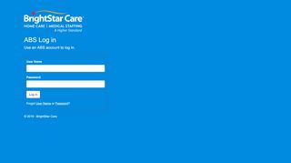 
                            2. BrightStar Care - ABS Log in