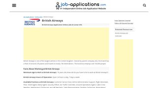 
                            4. British Airways Application, Jobs & Careers Online