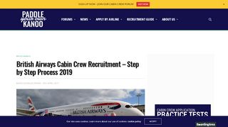 
                            9. British Airways Cabin Crew Recruitment - Step by Step ...