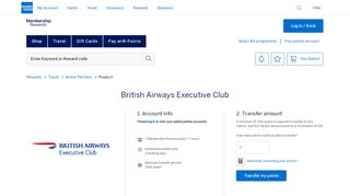 
                            9. British Airways Executive Club - Transfer Points ...