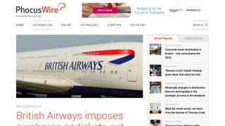 
                            9. British Airways imposes surcharge on tickets not booked through NDC ...