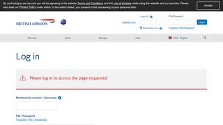 
                            1. British Airways - Login