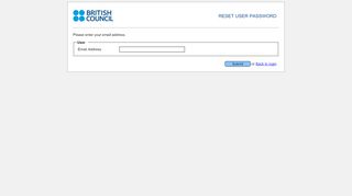 
                            7. British Council - Reset user password