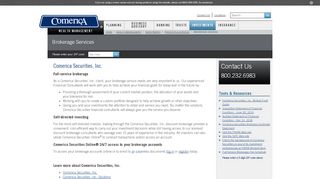 
                            4. Brokerage Services | Comerica