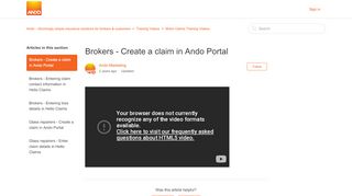 
                            3. Brokers - Create a claim in Ando Portal – Ando – Stunningly simple ...