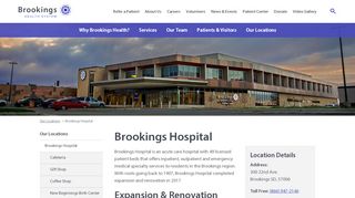 
                            8. Brookings Hospital | Brookings Health System