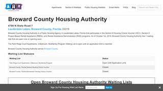 
                            7. Broward County Housing Authority, FL | Section 8