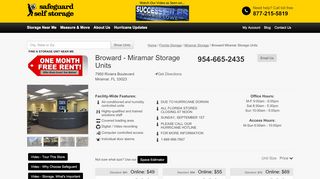 
                            2. Broward - Miramar Storage Units - Safeguard Self Storage