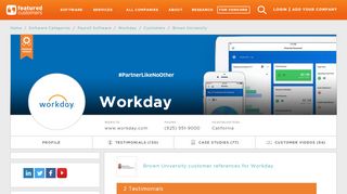 
                            8. Brown University customer references of Workday