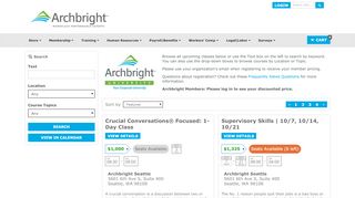 
                            4. Browse Classes and Surveys - Archbright