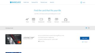 
                            8. Browse Credit Cards | Barclays US