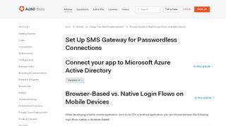 
                            2. Browser-Based vs. Native Login Flows on Mobile Devices - Auth0