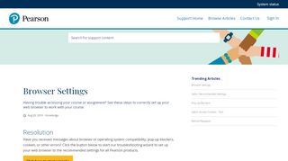
                            4. Browser Settings - Pearson Support