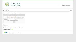 
                            9. BRS Online Golf Tee Booking System for Callan Golf Club