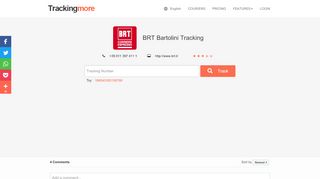 
                            9. BRT Bartolini Tracking - TrackingMore.com