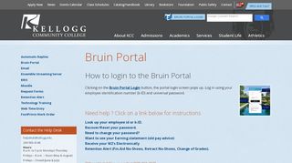 
                            9. Bruin Portal | Kellogg Community College