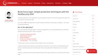 
                            1. Brute force login: Simple protection techniques with the ...
