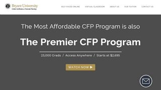 
                            6. Bryant University Online CFP® Program - bostonifi.com