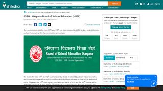 
                            7. BSEH - Haryana Board of School Education (HBSE)