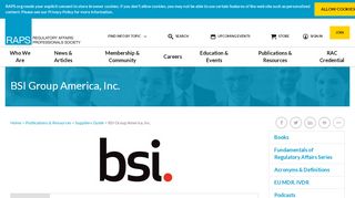 
                            3. BSI Group America, Inc. | RAPS