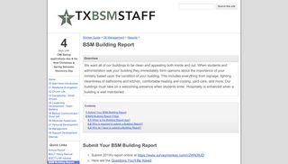 
                            4. BSM Building Report - Texas BSM Staff