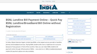 
                            9. BSNL Landline Bill Payment Online | Quick Pay …