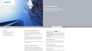 
                            1. BT supplier internet - Building Technologies - Siemens