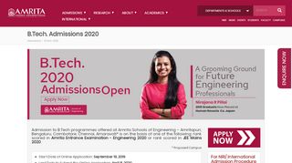 
                            1. B.Tech. Admissions 2019 | Amrita Vishwa …